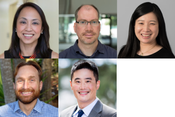 Michelle Estrella, Timothy Henrich, Elaine Ku, Chaz Langelier, and Zian Tseng